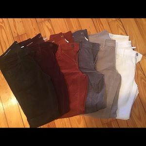 Lot of 6 Ann Taylor Loft-Modern Skinny Cords 4P